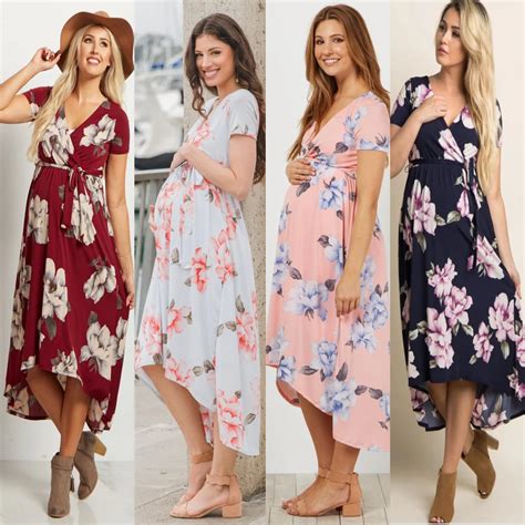 New Women Long Maxi De Maternity Dresses Pregnancy Pregnant Dress Casual Clothing Woman