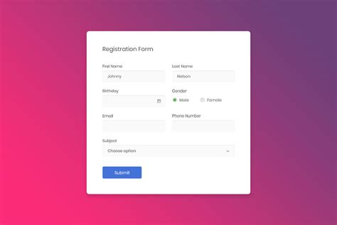 Bootstrap Registration Form Best Free Forms To Get More Subscribers
