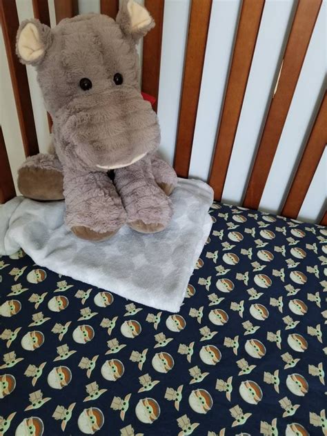 The Mandalorian Baby Yodagrogu Crib Toddler Bed Fitted Sheet Etsy Uk