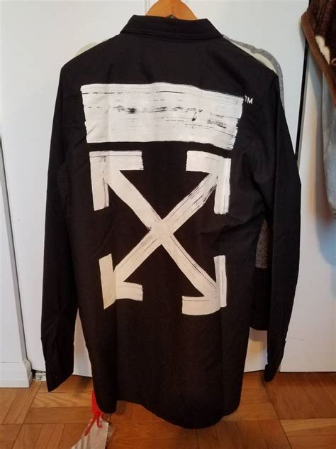 Off White Brushed Arrows Shirt Grailed