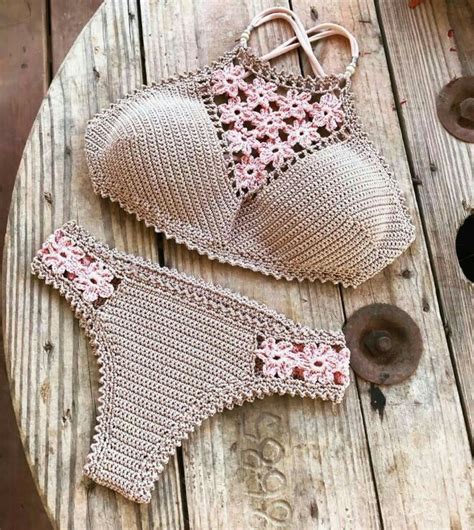 Motif Bikini Crochet Crochet Bra Crochet Swimwear Crochet Clothes