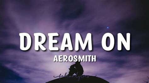 Aerosmith Dream On Lyrics YouTube