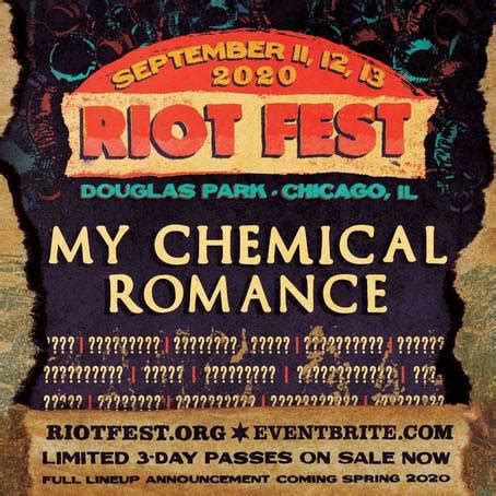 Celebrating 17 years of not booking the bands you wanted, in the exact order you wanted, in the location you wanted, for free. RIOT FEST 2021 | Nueva fecha, lineup, boletos y más.