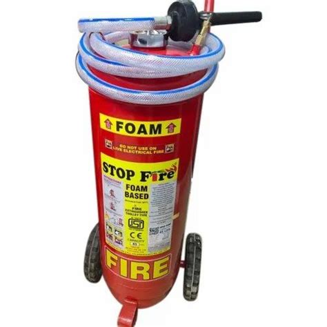 A And B Class L Foam Based AFFF Trolley Mounted Fire Extinguisher
