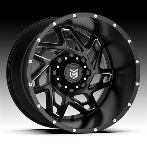 Dropstars 652bm Satin Black Milled Custom Wheels Rims Dropstars
