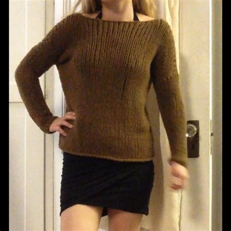 Vince Sweaters Vince Dark Camel Colored Thick Knit Sweater Poshmark