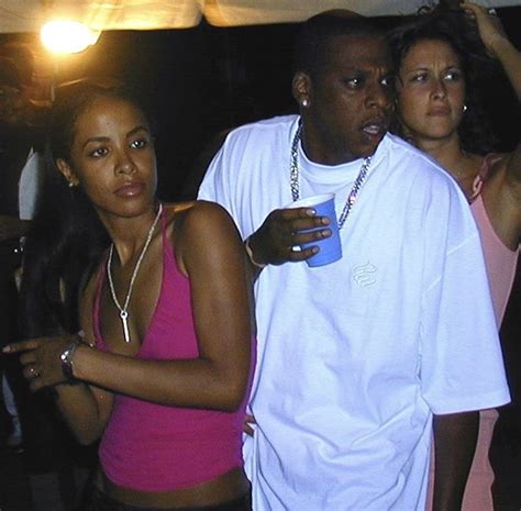 Aaliyah And Jayz At Jayzs Big Pimpin Party During 2000 Aaliyah