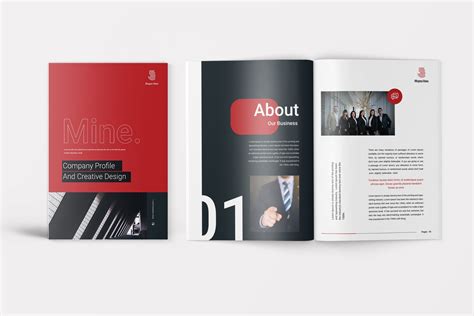 Mine - Company Profile Template | TMint | Company profile template, Company brochure design ...