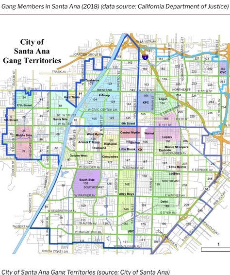 Santa Ana Gangs Map
