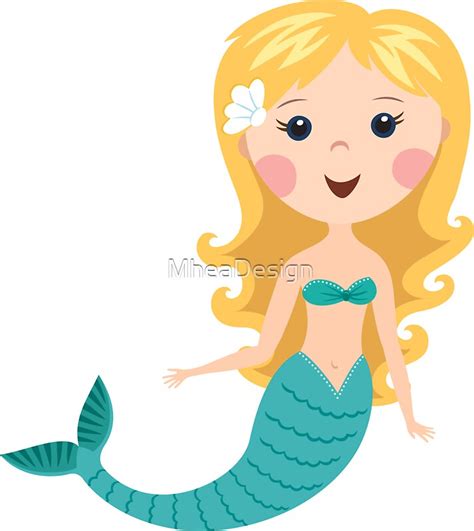 See more ideas about mermaid, mermaid art, mermaid cartoon. "Cute blond cartoon mermaid stickers" Stickers by ...
