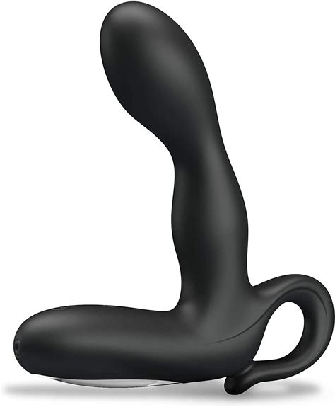 Leluv Prostate And Perineum Massager Usb Rechargeable 30 Speed Black Smooth Silicone