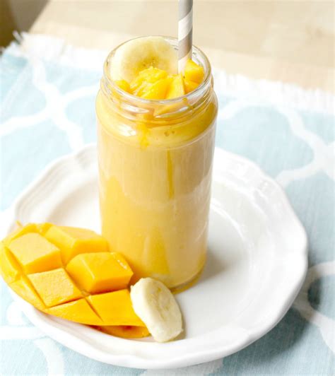 Mango Banana Smoothie Homemade Nutrition Nutrition That Fits Your Life