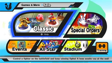 Super Smash Bros For Wii U Game UI Database