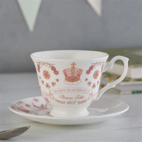 Queen's Platinum Jubilee Cup and Saucer in 2022 | Cup and saucer