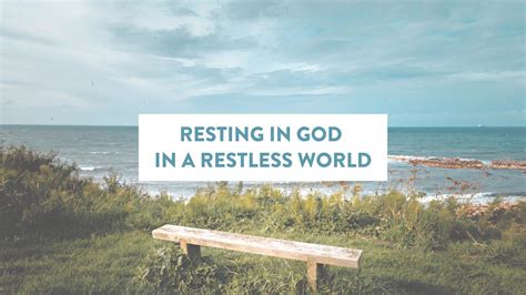 Resting In God In A Restless World Soul Shepherding