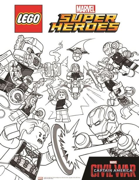 Lego Marvel Lego Avengers Coloring Pages – Learning How to Read