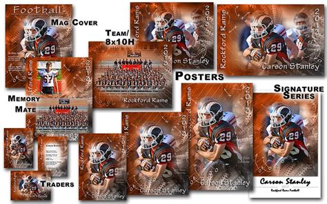 Templates Unlimited Sets Shown For Football Cb Photo Collage Template