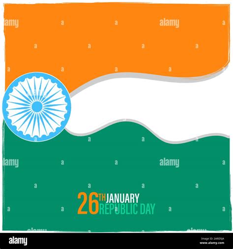 Vector Illustration Of Happy Indian Republic Day Celebration Poster Or