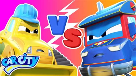 Super Truck Vs Bulldozer Who Is Stronger Super Truck Car City