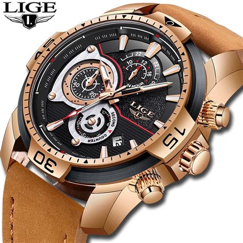 Buy Men Watches Lige Fashion Chronograph Casual
