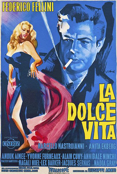 La Dolce Vita 1960 Movie Poster Ebay