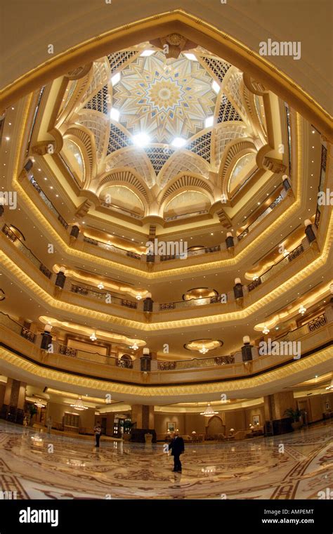 Lobby Area Of The Emirates Palace Abu Dhabi United Arab Emirates
