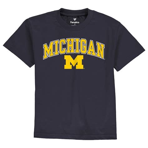 Michigan Wolverines Youth Navy Campus T Shirt