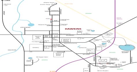 Made A Map Of Hawkins After Watching St Yet Again Strangerthings