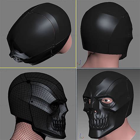 Black Mask Arkham Knight Helmet 3d Model Ready To Print Stl