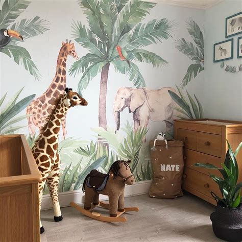Download 63 Wallpaper Nursery Jungle Gambar Terbaik Postsid