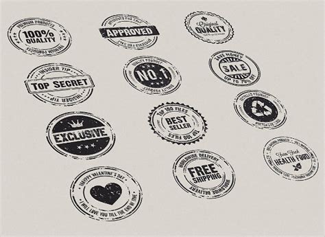 Rubber Stamp Template 159 Free And Premium Download