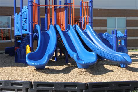 Multi Slide Playground School Playground Playground Workout School