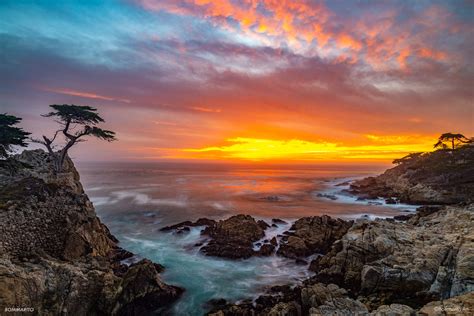 Monterey Coast Sunset Bommarito Art