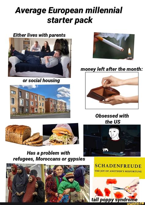 Average European Millennial Starter Pack Either Lives With Parents