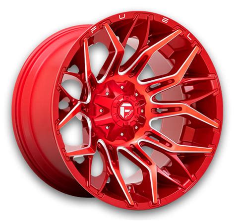 Fuel Wheels D771 Twitch Candy Red Milled