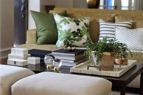 Beige And Green Living Rooms Transitional Living Room