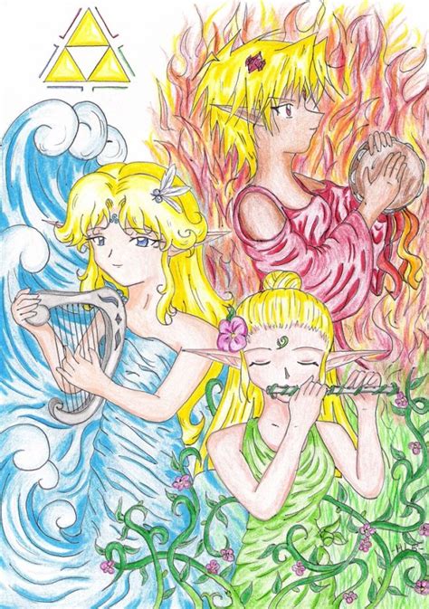 The Three Golden Goddesses Golden Goddess Goddess Legend Of Zelda
