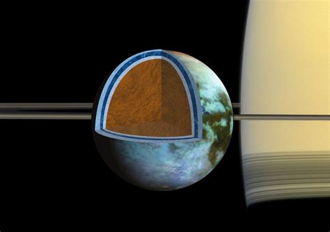 Saturn Moon Titans Underground Ocean May Be Super Salty Space