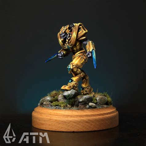 Protoss Zealot From Starcraft Metal Miniature Scale 132 Top Etsy