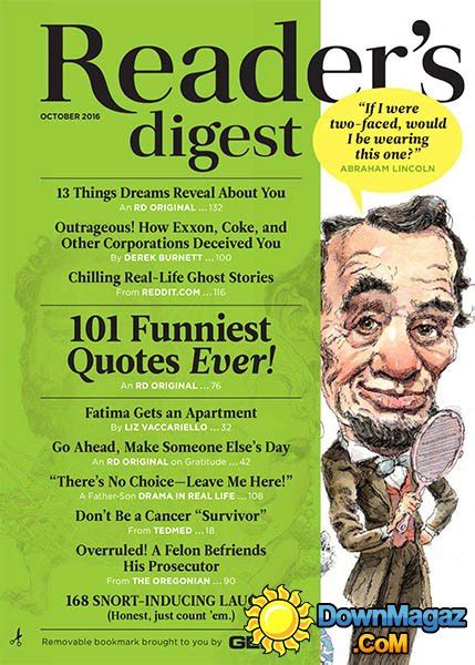 Readers Digest Usa October 2016 Download Pdf Magazines Magazines