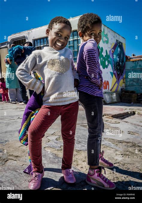 Kinder Im Township Khayelitsha Kapstadt Western Cape Südafrika
