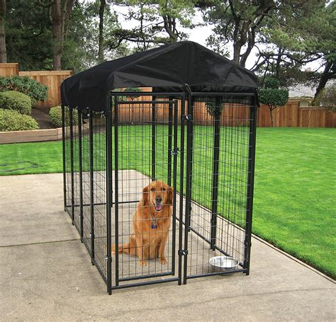Lucky Dog Heavy Duty Steel Dog Kennel Enclosure 6′ H X 4w X 8l