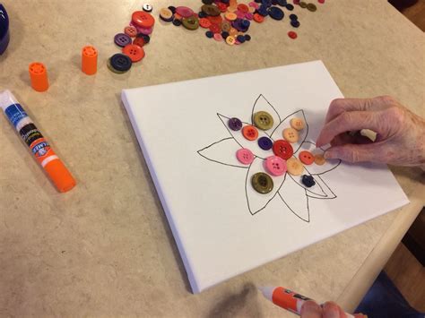 These stimulating, interactive activities for seniors with dementia offer fun, creative, and productive ways creative activities for seniors with dementia. Button flowers! My residents with dementia loved this # ...