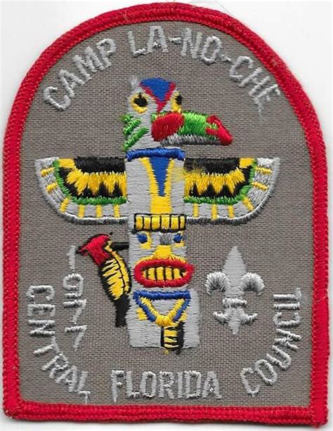 1977 Camp La No Che Patch Central Florida Council Boy Scouts Of America