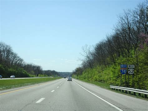 Ohio Interstate 74 Westbound Cross Country Roads