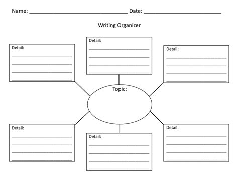 Web Graphic Organizer With Lines