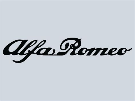 Alfa Romeo Script Vinyl Decal Lettering Direct