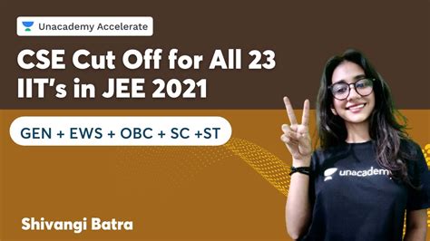 Cse Cut Off For All 23 Iits In Jee 2021 All Categories Minimum