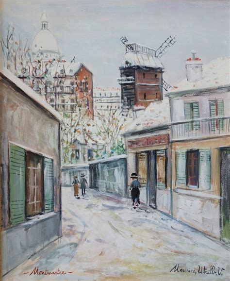 Maurice Utrillo 1883 1955 Montmartre Le Moulin De La Catawiki