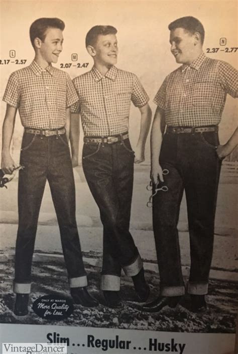 1950s Teen Boys Clothing